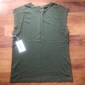 Frame Le Mid Rise Muscle pima cotton tee